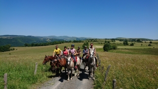 randonnee cheval cevennes auvergne 2018  (25)