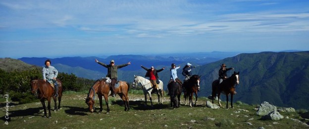 randonnée cheval cevennes mont aigoual